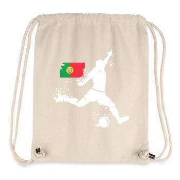 Fußball Spieler Explosion Portugal EM 2024 Symbol - Stanley/Stella recycelter Gym Bag - Naturweiß - Vorne