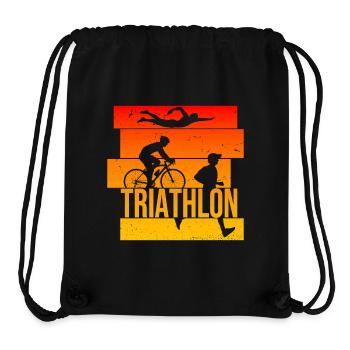 Triathlon - Stanley/Stella recycelter Gym Bag - Schwarz - Vorne