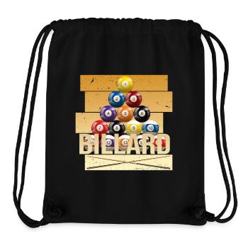 Billard - Stanley/Stella recycelter Gym Bag - Schwarz - Vorne