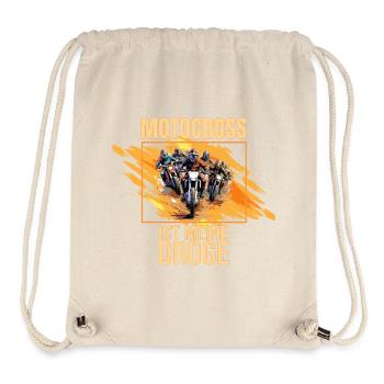 Motocross ist meine Droge - Stanley/Stella recycelter Gym Bag - Naturweiß - Vorne
