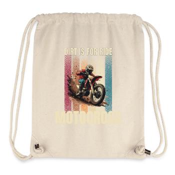 Dirt is for Ride - Motocross - Stanley/Stella recycelter Gym Bag - Naturweiß - Vorne