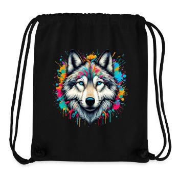 Loup - Sac à cordon recyclé Stanley/Stella - noir - Devant