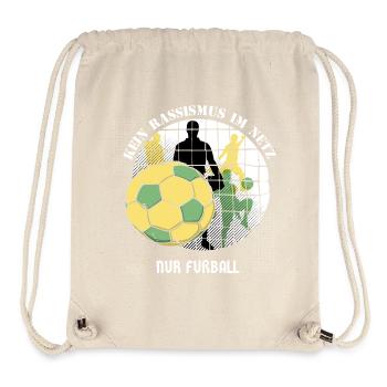 Pas de racisme sur Internet - Sac à cordon recyclé Stanley/Stella - blanc naturel - Devant