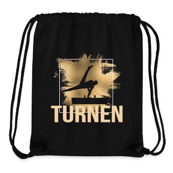 Turnen - Stanley/Stella recycelter Gym Bag - Schwarz - Vorne