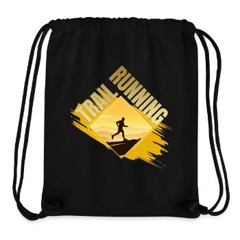 Trail Running - Stanley/Stella recycelter Gym Bag - Schwarz - Vorne