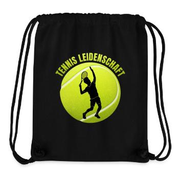 Tennis Leidenschaft - Stanley/Stella recycelter Gym Bag - Schwarz - Vorne