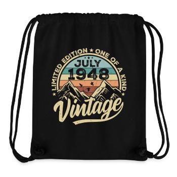 Geboren Im Juli 1948 Jahrgang Geburtstag Juli 1948 - Stanley/Stella recycelter Gym Bag - Schwarz - Vorne