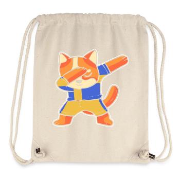 Schweden Schwedisch Fußball - Stanley/Stella recycelter Gym Bag - Naturweiß - Vorne