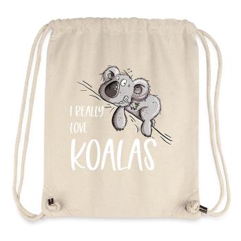 I Really Love Koalas Koala Bear - Stanley/Stella Recycled Gym Bag - natural - Front