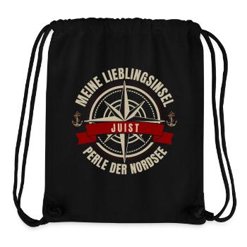 Meine Lieblingsinsel - Juist - Stanley/Stella recycelter Gym Bag - Schwarz - Vorne