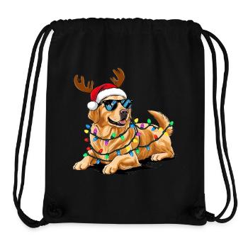 Golden Retriever Weihnachten - Stanley/Stella recycelter Gym Bag - Schwarz - Vorne