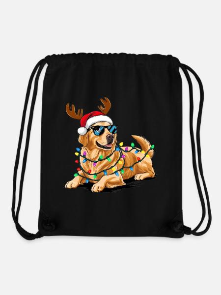 Golden Retriever Weihnachten - Stanley/Stella recycelter Gym Bag - Schwarz