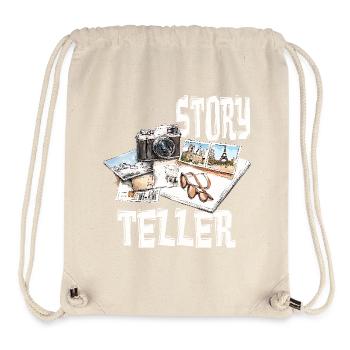 Story Teller - Stanley/Stella recycelter Gym Bag - Naturweiß - Vorne