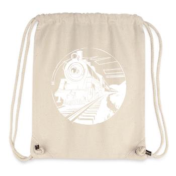 Railway Graphic - Stanley/Stella Recycled Gym Bag - natural - Front