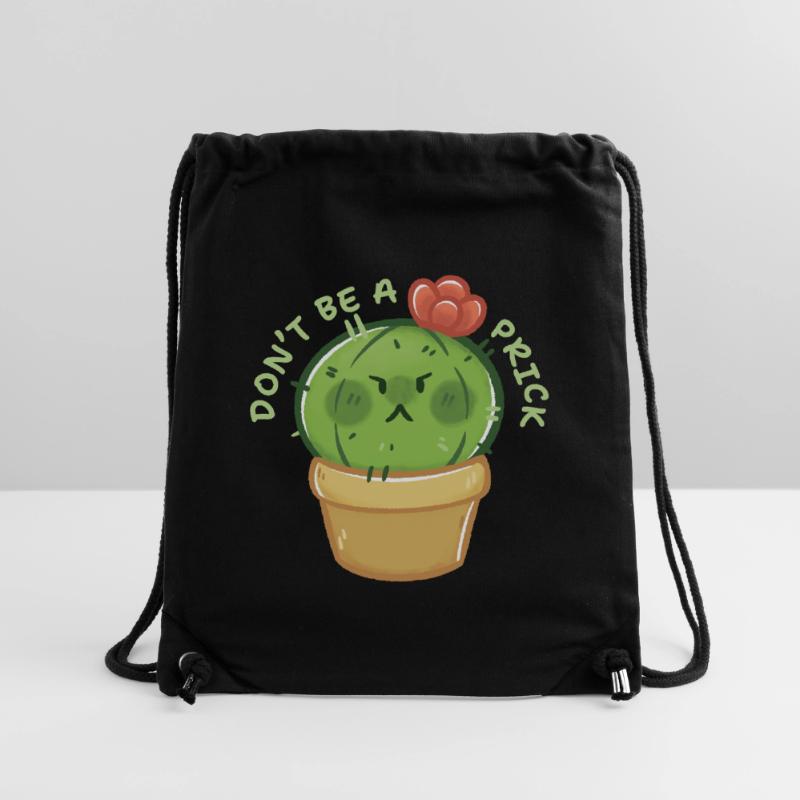 Cactus with Character – Don't Be a Prick Stanley/Stella Recycled Gym Bag