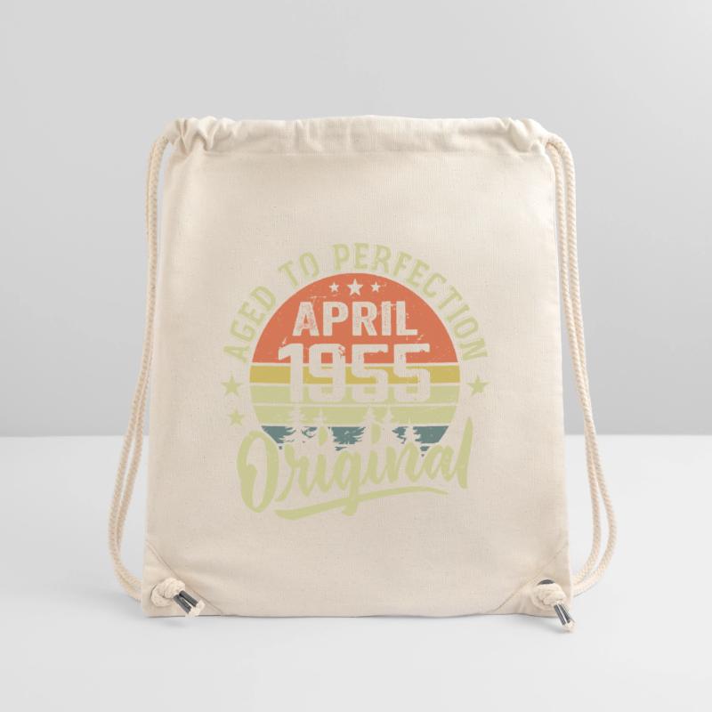 April 1955 Geburtstag - April 1955 Geschenkidee Stanley/Stella recycelter Gym Bag