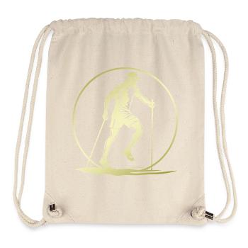 Nordic Walking Silhouette - Stanley/Stella Recycled Gym Bag - natural - Front