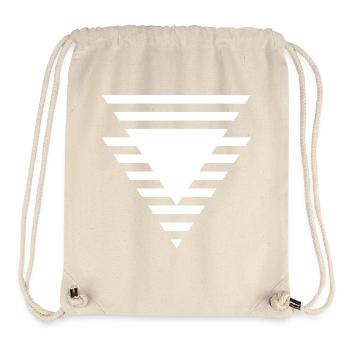 Abgestuftes dreieckiges Prisma - Stanley/Stella recycelter Gym Bag - Naturweiß - Vorne