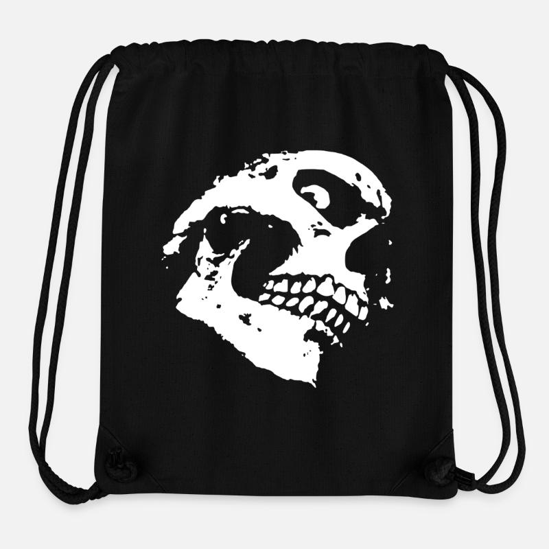 Crâne - Sac à cordon recyclé Stanley/Stella - noir