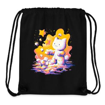 Katzen-Kosmos Neon-Palette - Stanley/Stella recycelter Gym Bag - Schwarz - Vorne