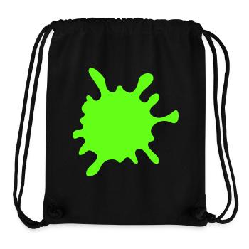 Neon Spritzer Splatter - Stanley/Stella recycelter Gym Bag - Schwarz - Vorne