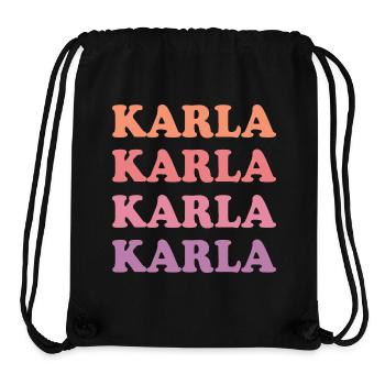Karla as a given name - Stanley/Stella Recycled Gym Bag - black - Front
