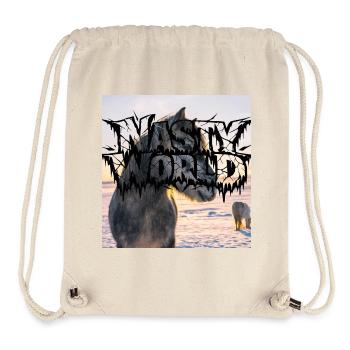 Dark Horse Silhouette Logo - Stanley/Stella recycelter Gym Bag - Naturweiß - Vorne