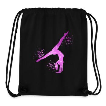 Turnerin Mädchen Gymnastik Turnen Akrobatik - Stanley/Stella recycelter Gym Bag - Schwarz - Vorne
