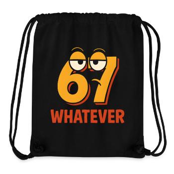 Six Seven : Whatever Italian Brainrot Humour Meme - Sac à cordon recyclé Stanley/Stella - noir - Devant