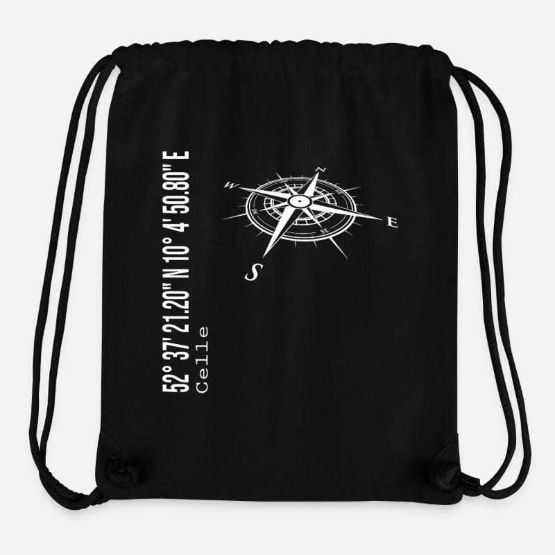 Celle - Sac à cordon recyclé Stanley/Stella - noir