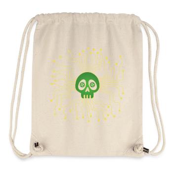 Microprocessor skull - Stanley/Stella Recycled Gym Bag - natural - Front