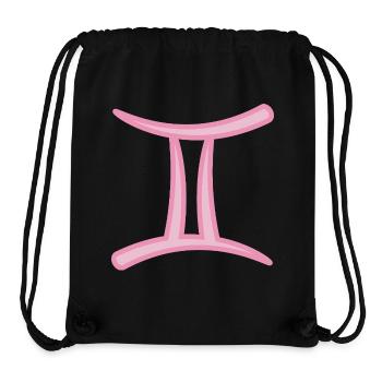 Zwillinge Tierkreiszeichen Pastellrosa - Stanley/Stella recycelter Gym Bag - Schwarz - Vorne