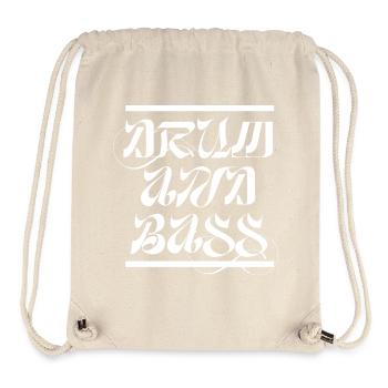Drum-and-Bass-Skript - Stanley/Stella recycelter Gym Bag - Naturweiß - Vorne