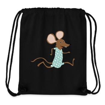 Maus geht baden - Stanley/Stella recycelter Gym Bag - Schwarz - Vorne