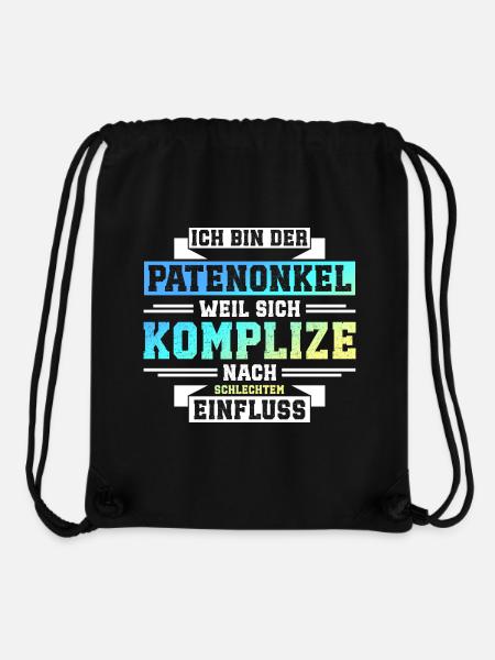 Patenonkel - Stanley/Stella recycelter Gym Bag - Schwarz