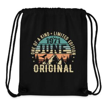 Legendär Seit Juni 1971 Geburtstag Geschenk 1971 - Stanley/Stella recycelter Gym Bag - Schwarz - Vorne