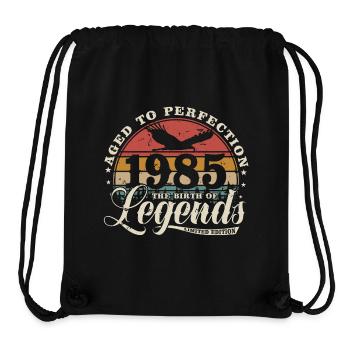 1985 Jahrgang geboren Geburtstag Geschenk - Stanley/Stella recycelter Gym Bag - Schwarz - Vorne