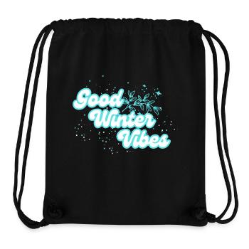 Winter Vibes - Stanley/Stella recycelter Gym Bag - Schwarz - Vorne