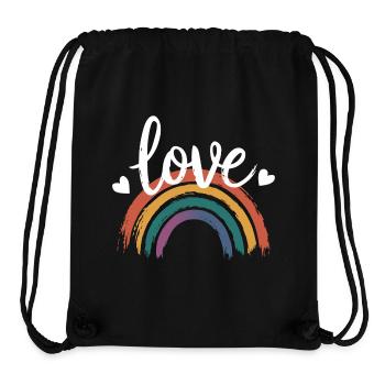 Love & Rainbow | LGBT Pride - Stanley/Stella Recycled Gym Bag - black - Front