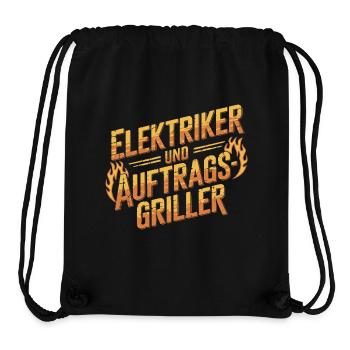 Elektriker und Auftragsgriller - Stanley/Stella recycelter Gym Bag - Schwarz - Vorne