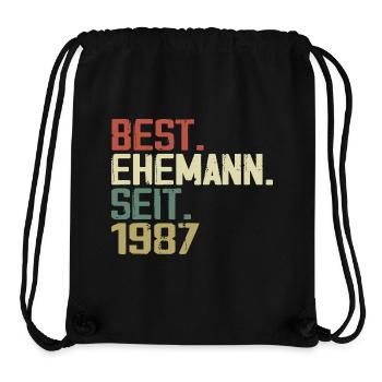 Best Ehemann Seit 1987 Geburtstagsgeschenk 1987 - Stanley/Stella recycelter Gym Bag - Schwarz - Vorne