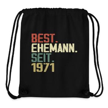 Best Husband Since 1971 Birthday Gift 1971 - Stanley/Stella Recycled Gym Bag - black - Front