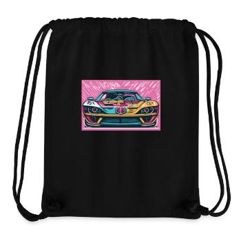 70’s Racecar - Stanley/Stella recycelter Gym Bag - Schwarz - Vorne