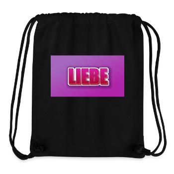 coole pinke Liebe - Stanley/Stella recycelter Gym Bag - Schwarz - Vorne
