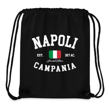 Napoli Campania Italia Flagge Italien Neapel - Stanley/Stella recycelter Gym Bag - Schwarz - Vorne