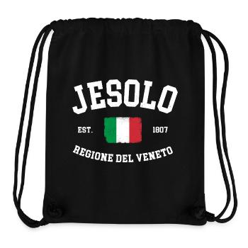 Jesolo Regione del Veneto Italia Flag Italy - Stanley/Stella Recycled Gym Bag - black - Front
