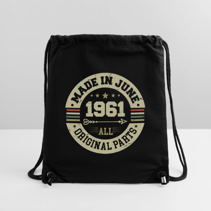 Juni 1961 Geburtstagsgeschenk Juni 1961 Juni 1961 Stanley/Stella recycelter Gym Bag