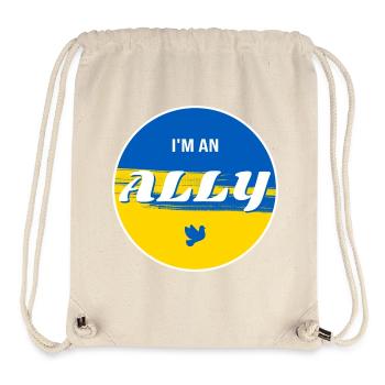 Ukraine ALLY - Stanley/Stella Recycled Gym Bag - natural - Front