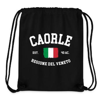 Caorle Regione del Veneto Italia Flag Italy - Stanley/Stella Recycled Gym Bag - black - Front