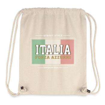 Italie - Sac à cordon recyclé Stanley/Stella - blanc naturel - Devant